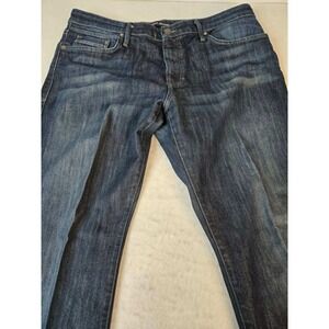 Mavi Matt Relaxed Straight Leg Jeans‎ Mens 36x32 Dark Wash Blue Denim